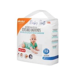 AKUKU Podkłady jednorazowe Baby Soft 40x60cm (15szt.)