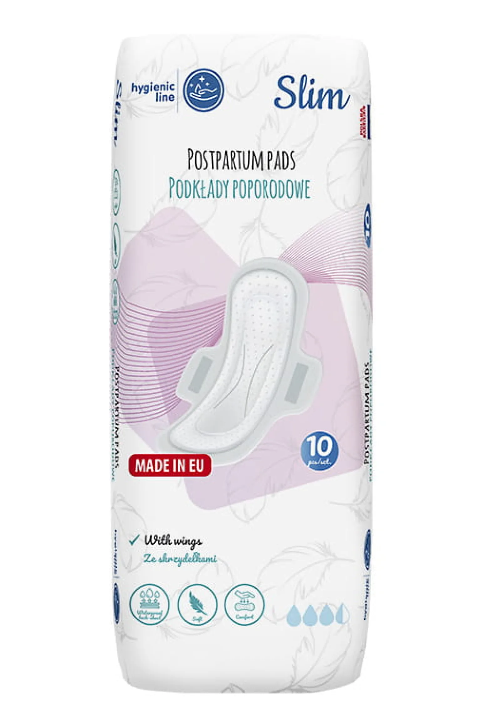 AKUKU Podkłady poporodowe SLIM 10 szt.