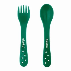 AKUKU Sztućce w Etui - zielone