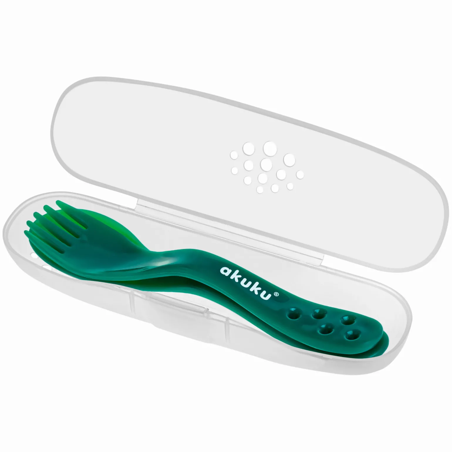 AKUKU Sztućce w Etui - zielone
