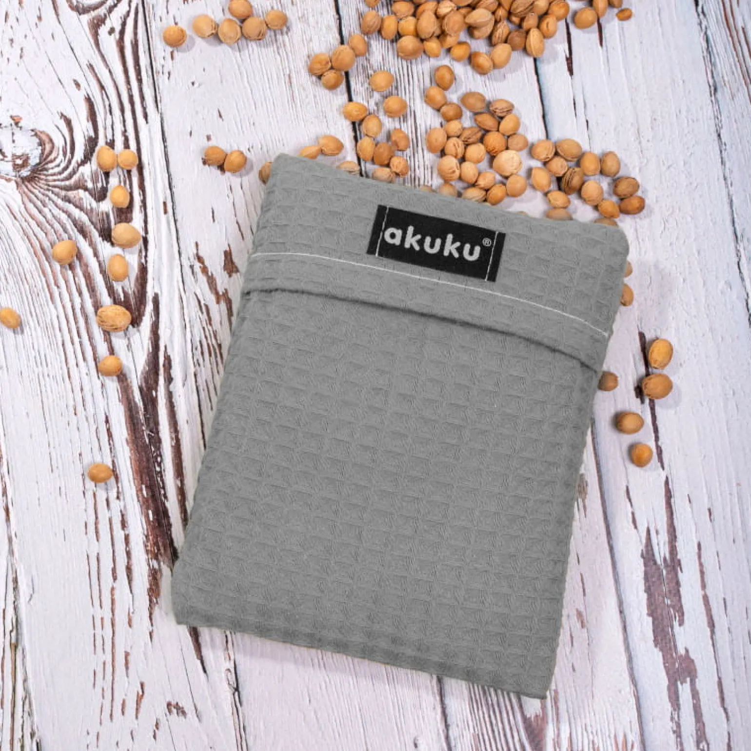 AKUKU Termofor z pestkami wiśni Szary