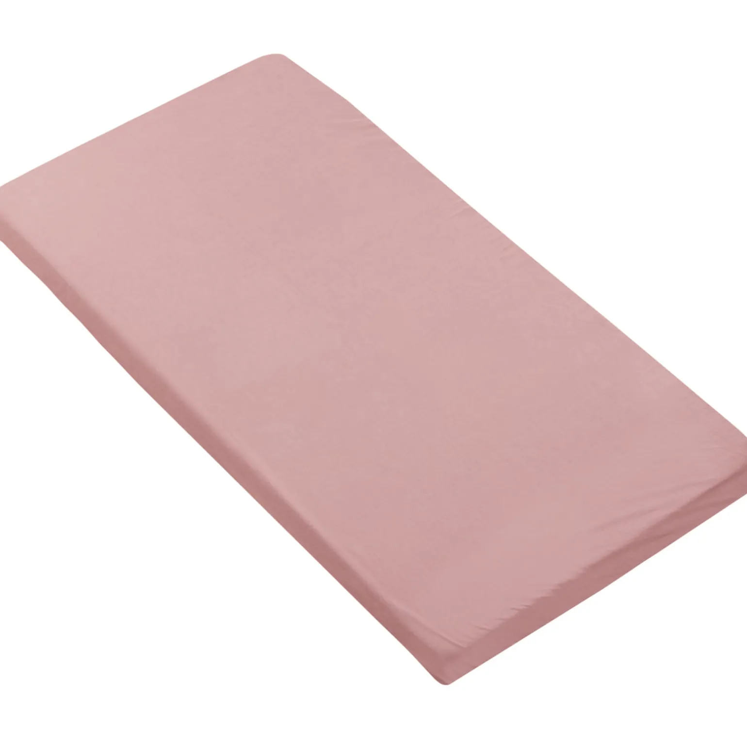 Bawełniane prześcieradło z gumką do łóżeczka 120x60cm - Dark Pink