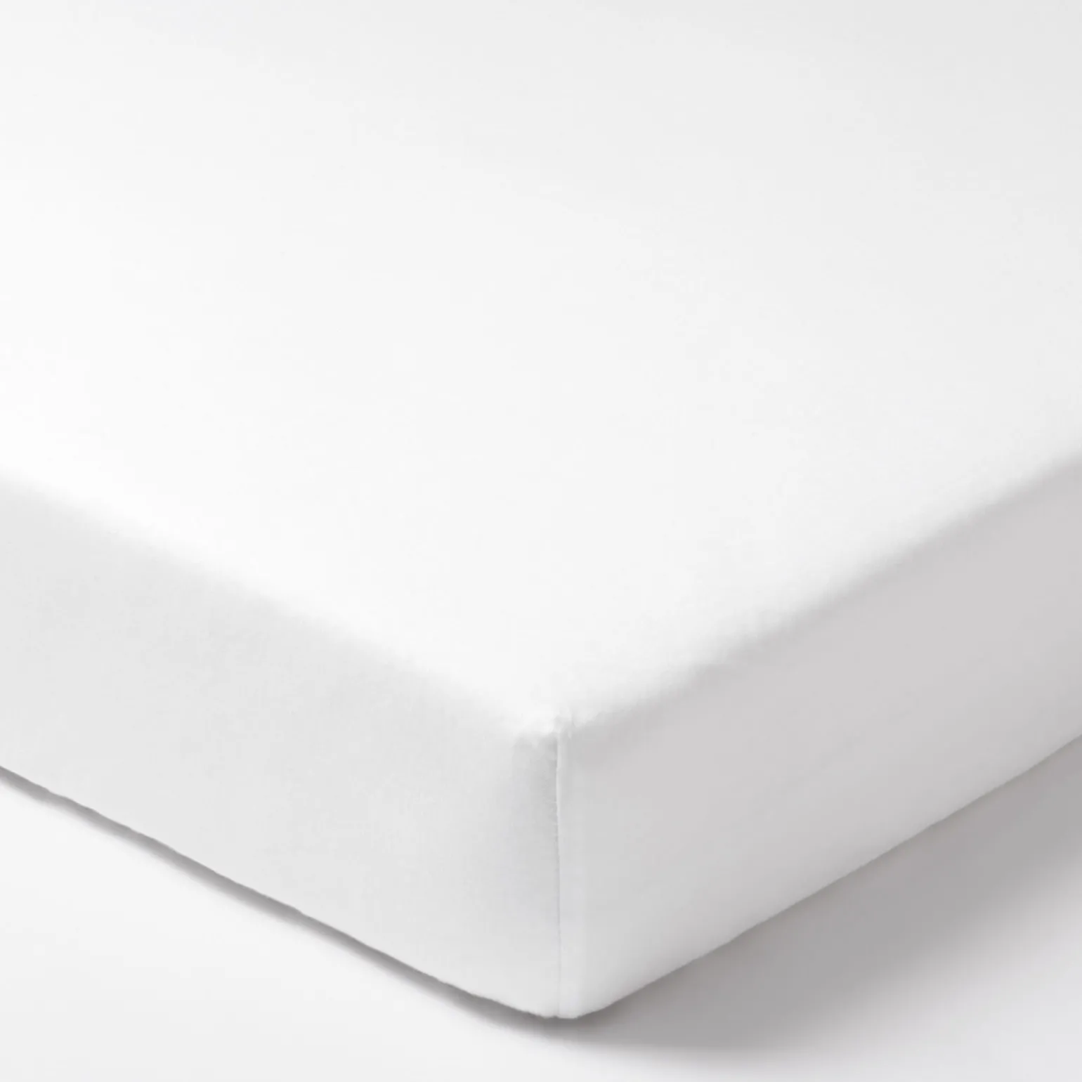 Bawełniane prześcieradło z gumką do łóżeczka 120x60cm - w kolorze białym