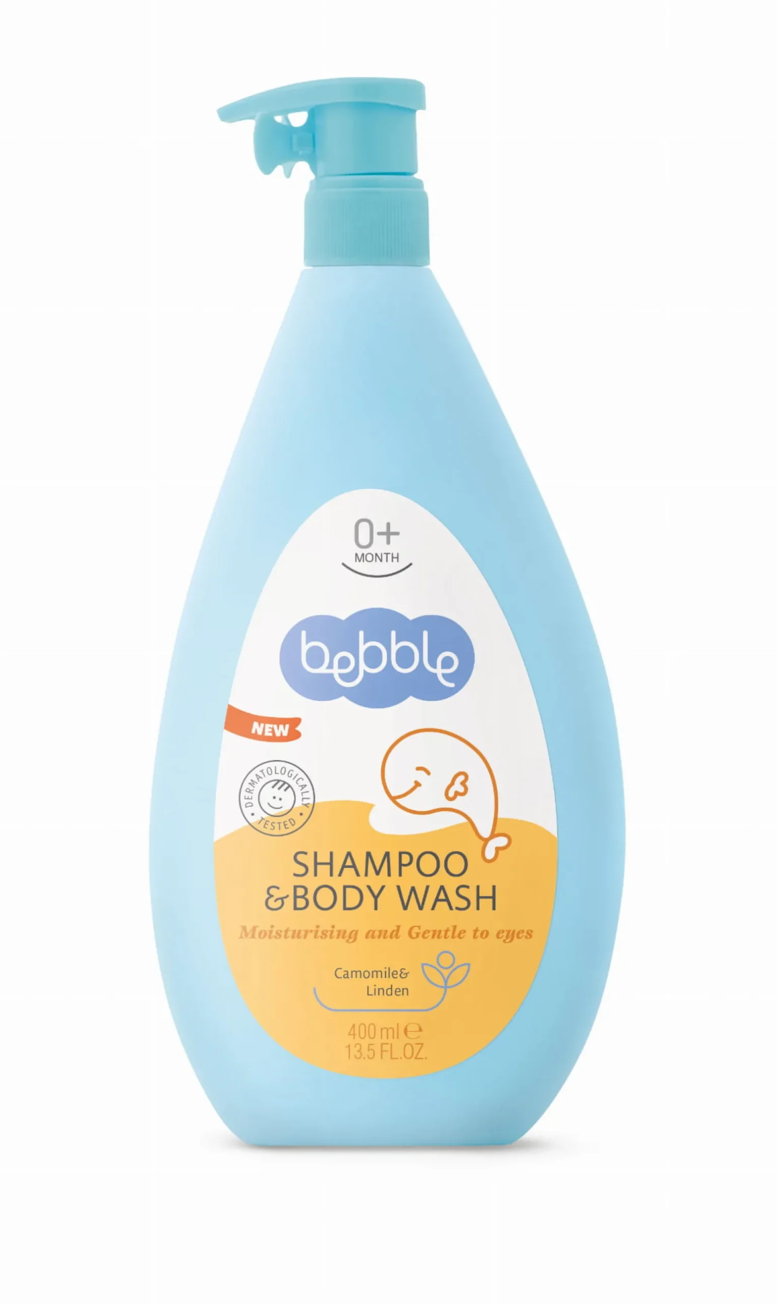BEBBLE Szampon & Żel do mycia ciała - RUMIANEK 400 ML