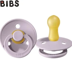 BIBS COLOUR DUSKY LILAC 6m+ Smoczek Uspokajający kauczuk Hevea