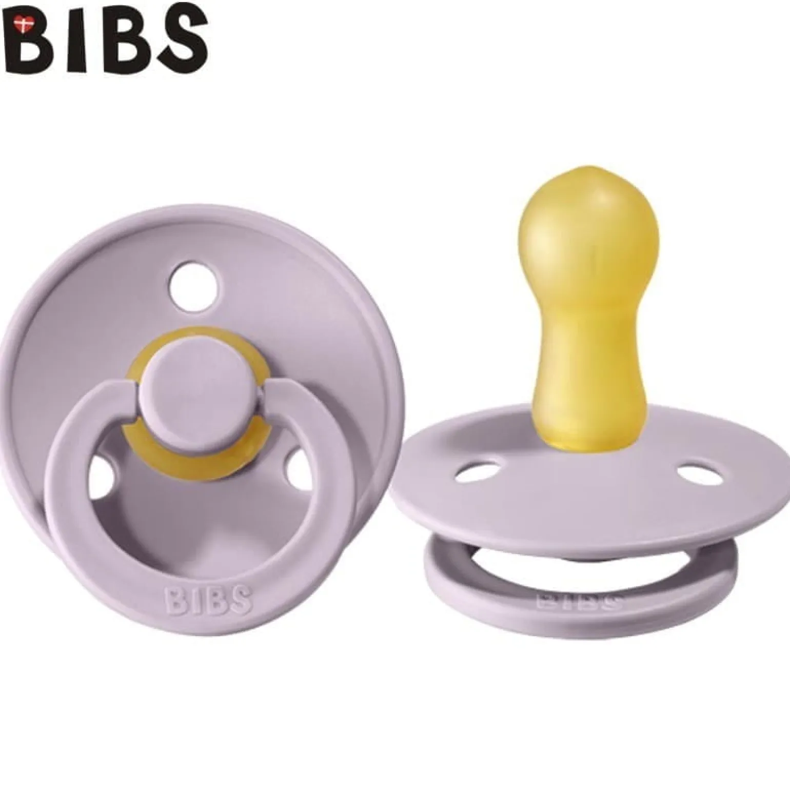 BIBS COLOUR DUSKY LILAC 6m+ Smoczek Uspokajający kauczuk Hevea