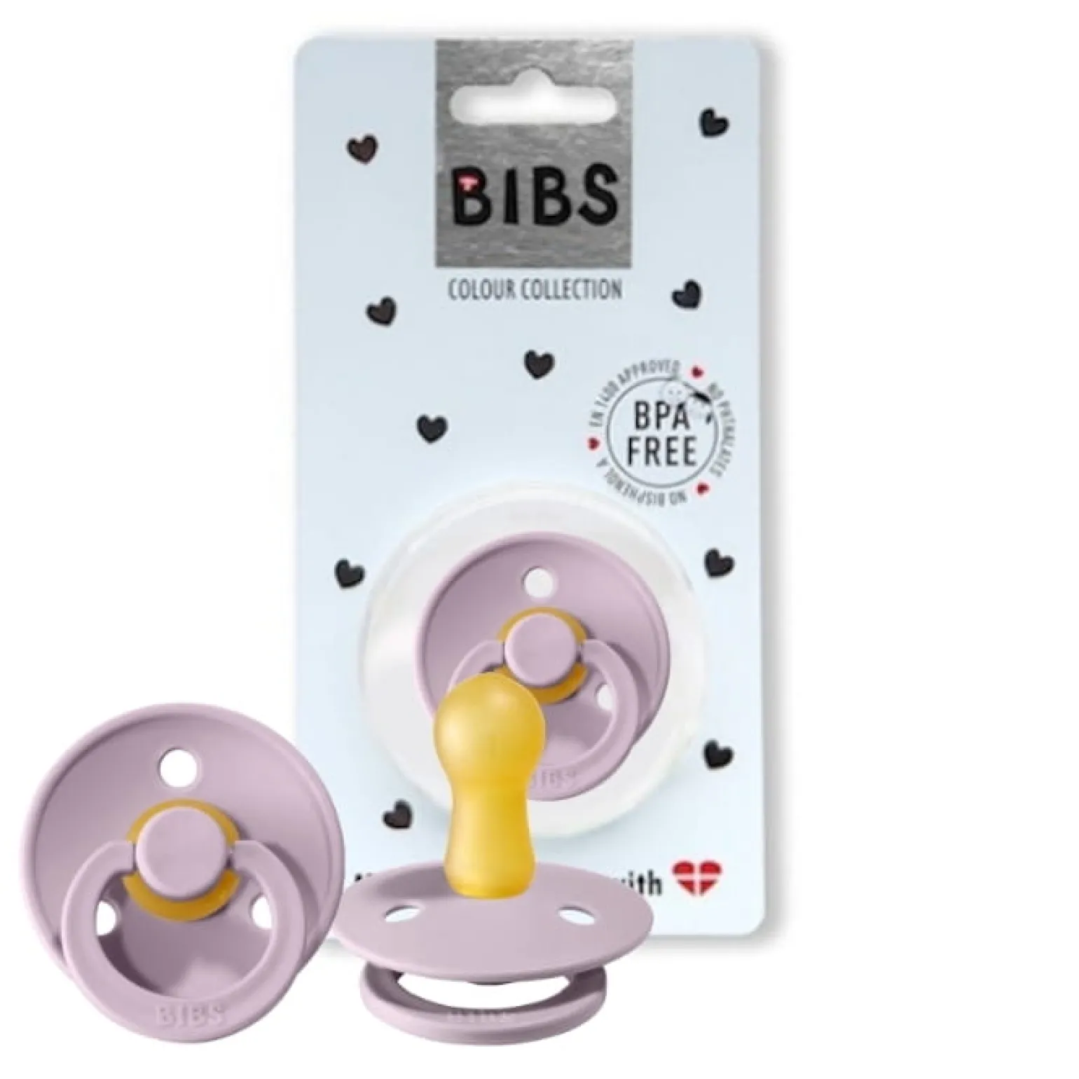 BIBS COLOUR DUSKY LILAC 6m+ Smoczek Uspokajający kauczuk Hevea