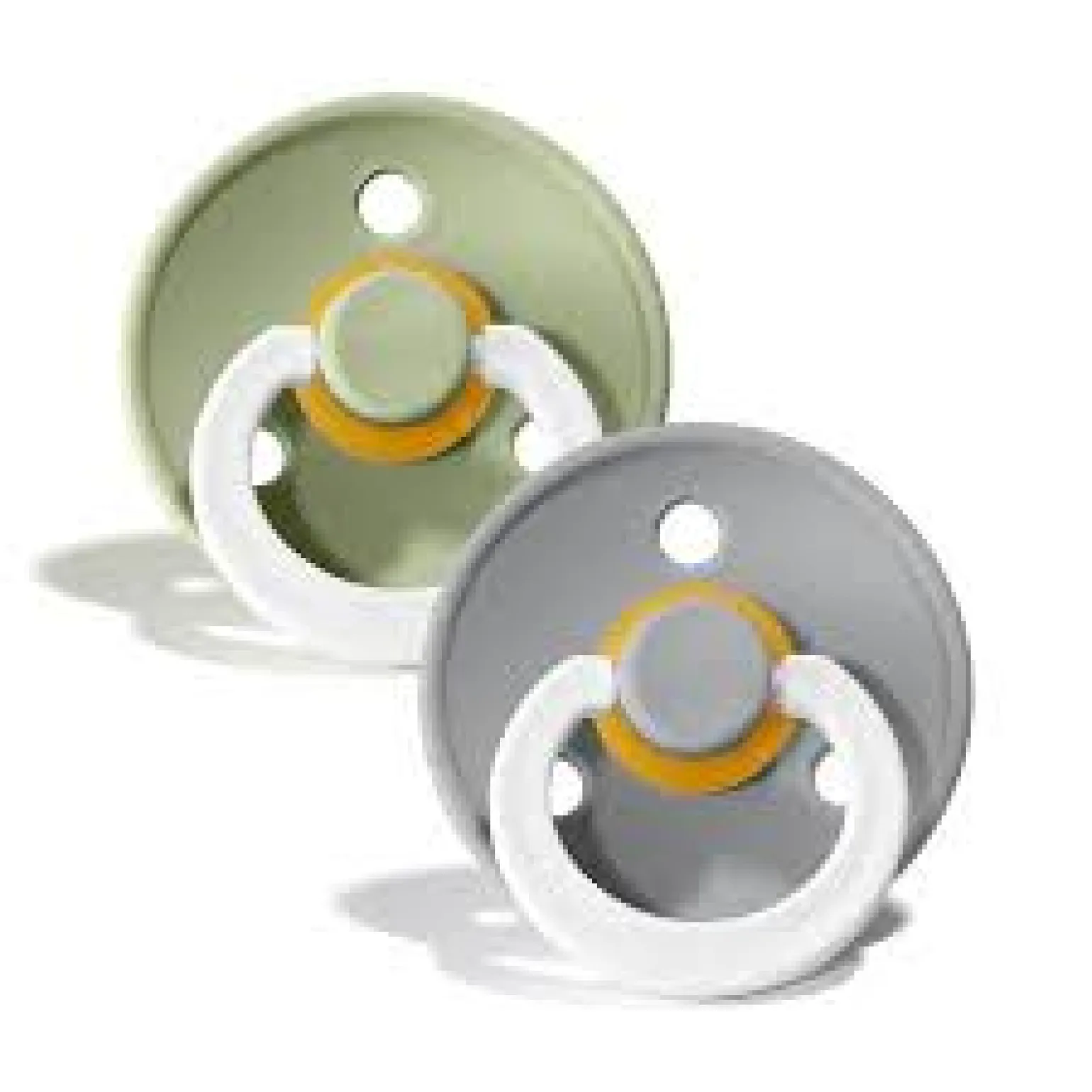 BIBS COLOUR 2-PACK SAGE GLOW & CLOUD GLOW 18m+ Smoczek Uspokajający kauczuk Hevea