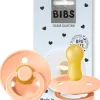 BIBS COLOUR PEACH SUNSET 6m+ Smoczek Uspokajający kauczuk Hevea
