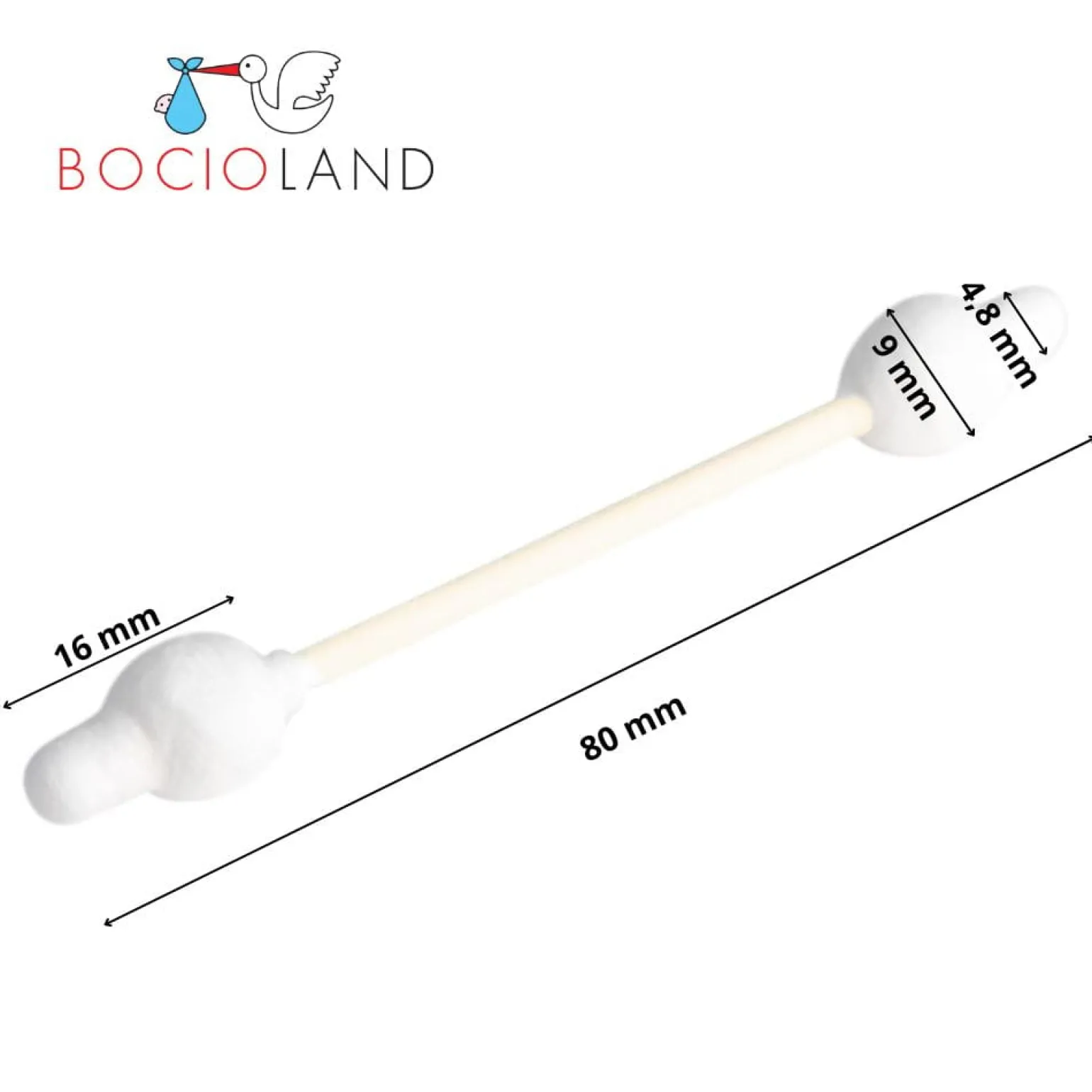 BOCIOLAND Patyczki do uszu (60 szt.)