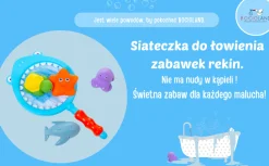 BOCIOLAND Siateczka do łowienia zabawek + 4 zabawki