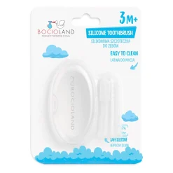 BOCIOLAND – silikonowa szczoteczka/masażer na palec z etui (3m+)