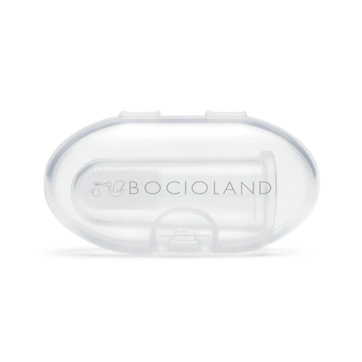 BOCIOLAND – silikonowa szczoteczka/masażer na palec z etui (3m+)
