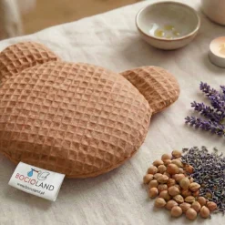 BOCIOLAND - TERMOFOR Z PESTEK WIŚNI Z LAWENDĄ MIŚ WAFEL 180g BRĄZOWY