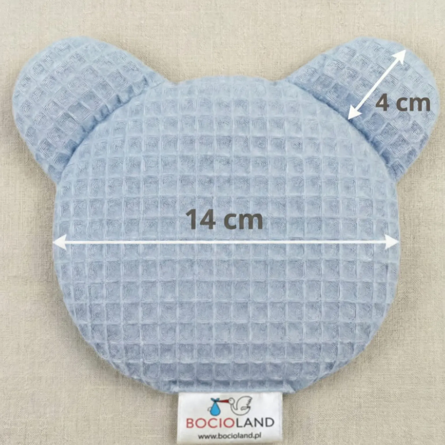 BOCIOLAND - TERMOFOR Z PESTEK WIŚNI Z LAWENDĄ MIŚ WAFEL 180g NIEBIESKI