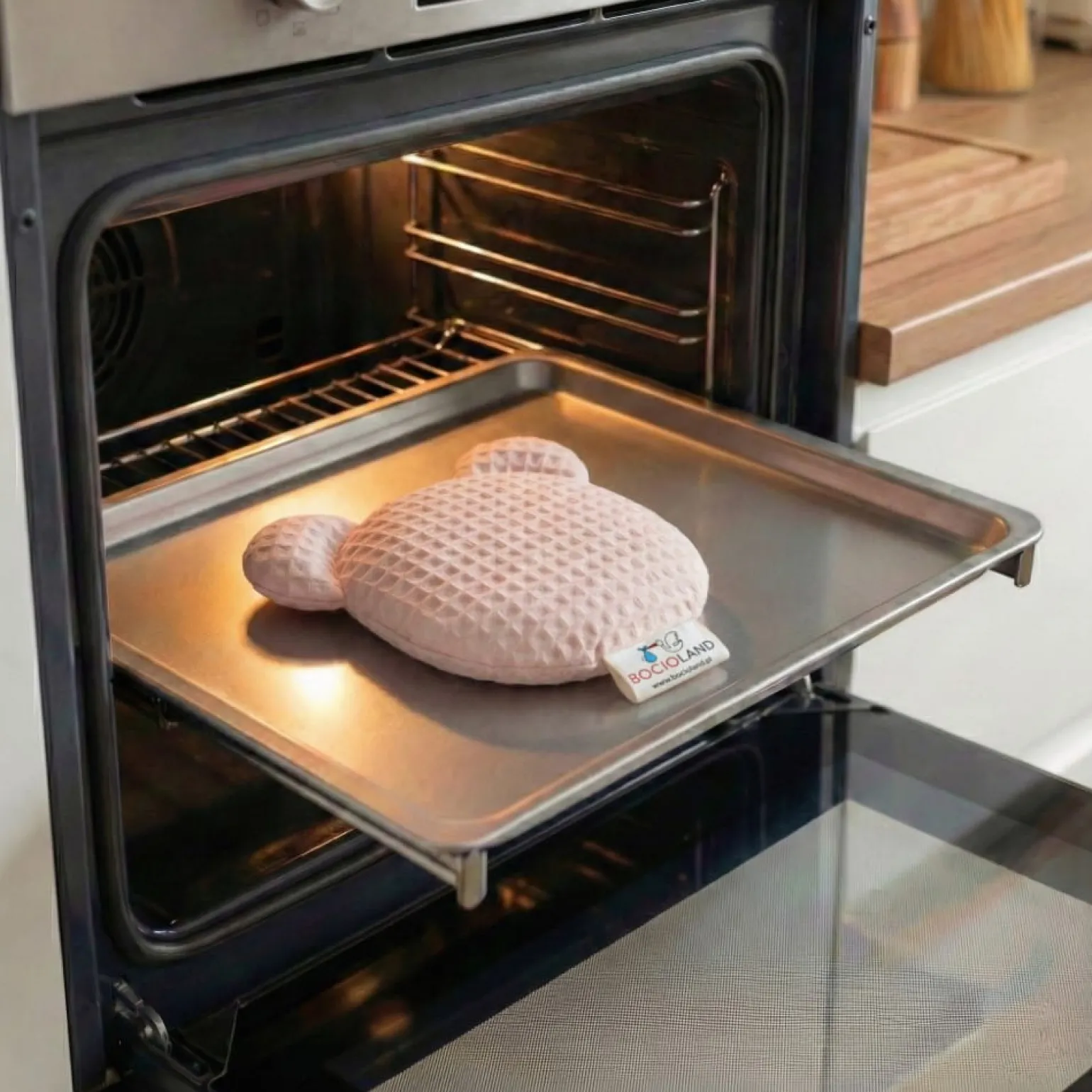 BOCIOLAND - TERMOFOR Z PESTEK WIŚNI Z LAWENDĄ MIŚ WAFEL 180g J. RÓŻ