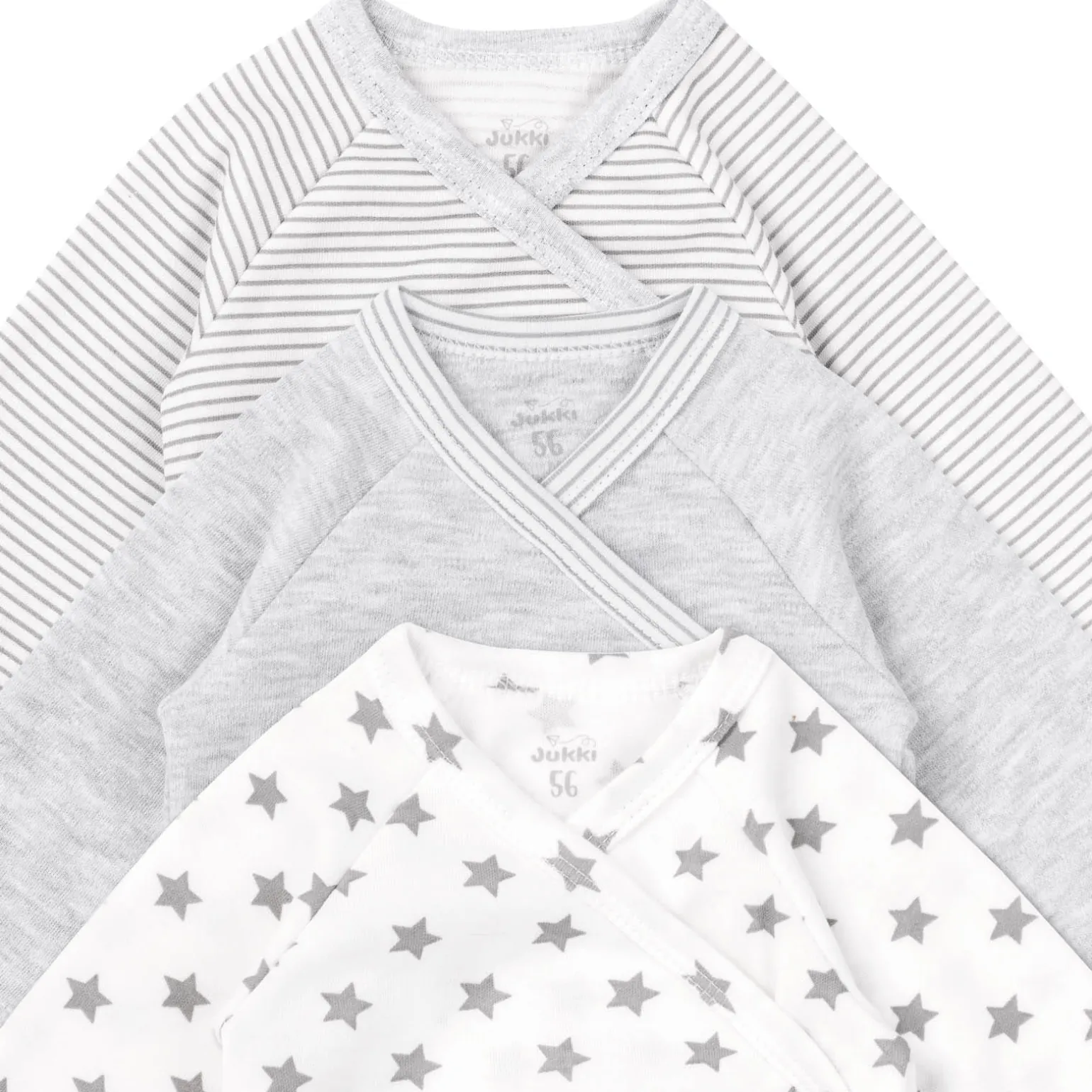 Body Niemowlęce 3 pack Basic Grey Melange