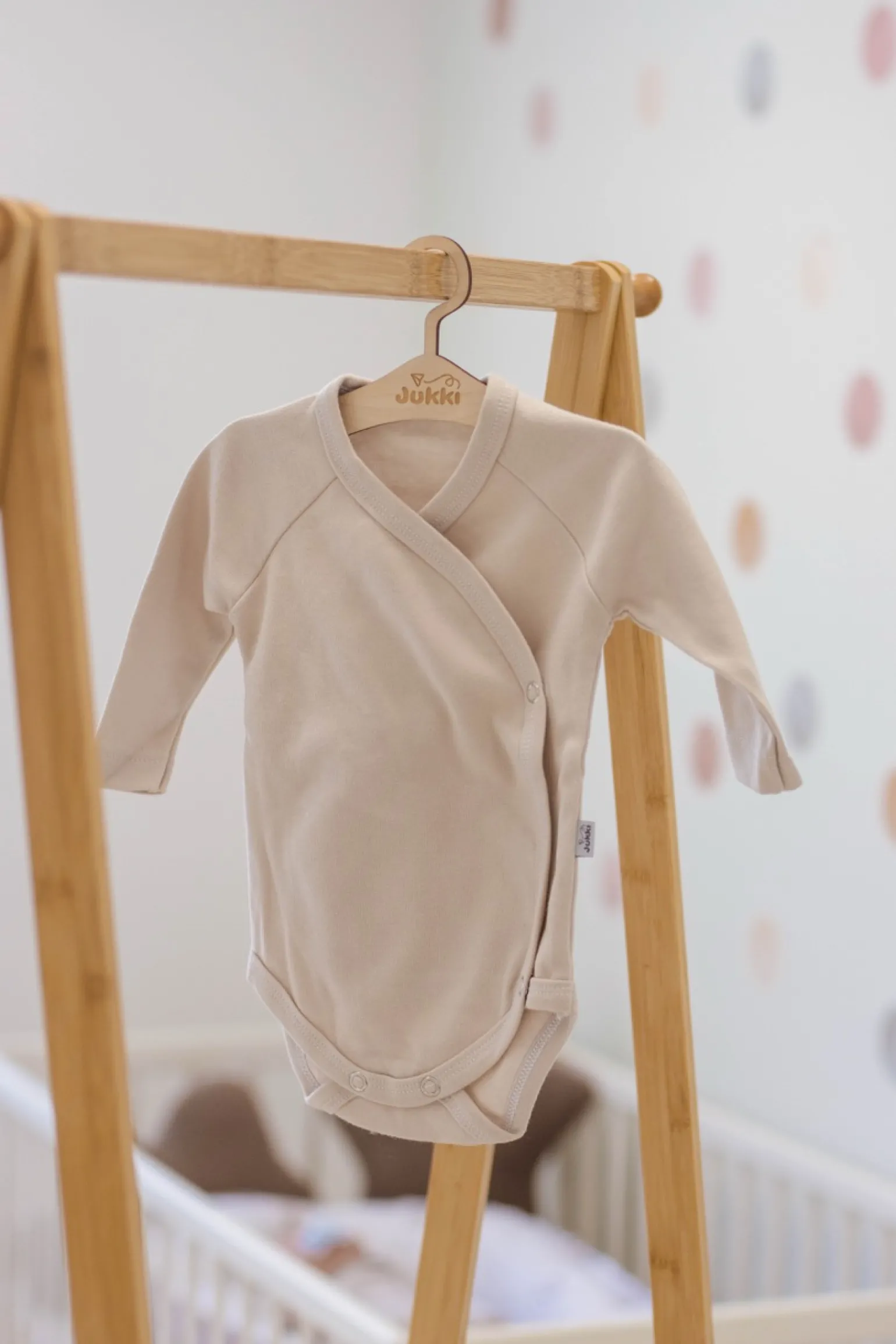 Body niemowlęce z bawełny organicznej - Beige