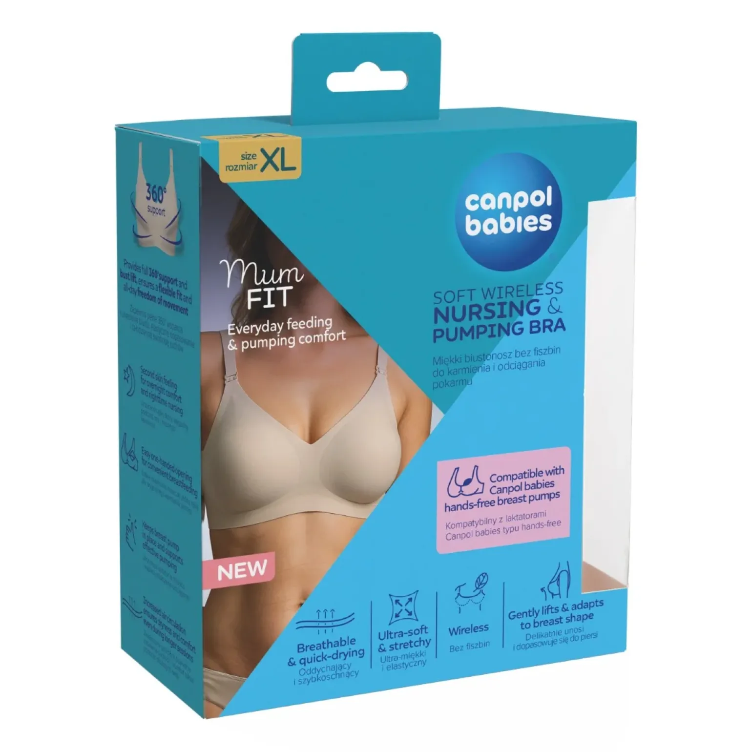 Canpol babies Biustonosz do karmienia i odciągania MumFIT XL