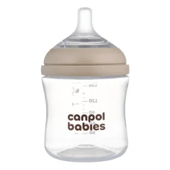 Canpol babies Butelka Natural Shape ze smoczkiem dwustrefowym 150 ml