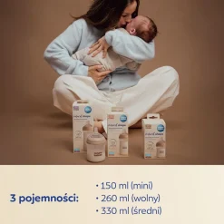 Canpol babies Butelka Natural Shape ze smoczkiem dwustrefowym 150 ml