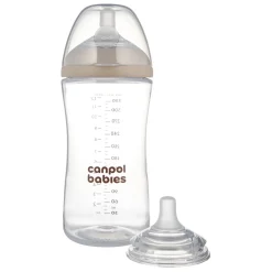 Canpol babies Butelka Natural Shape ze smoczkiem dwustrefowym 260 ml