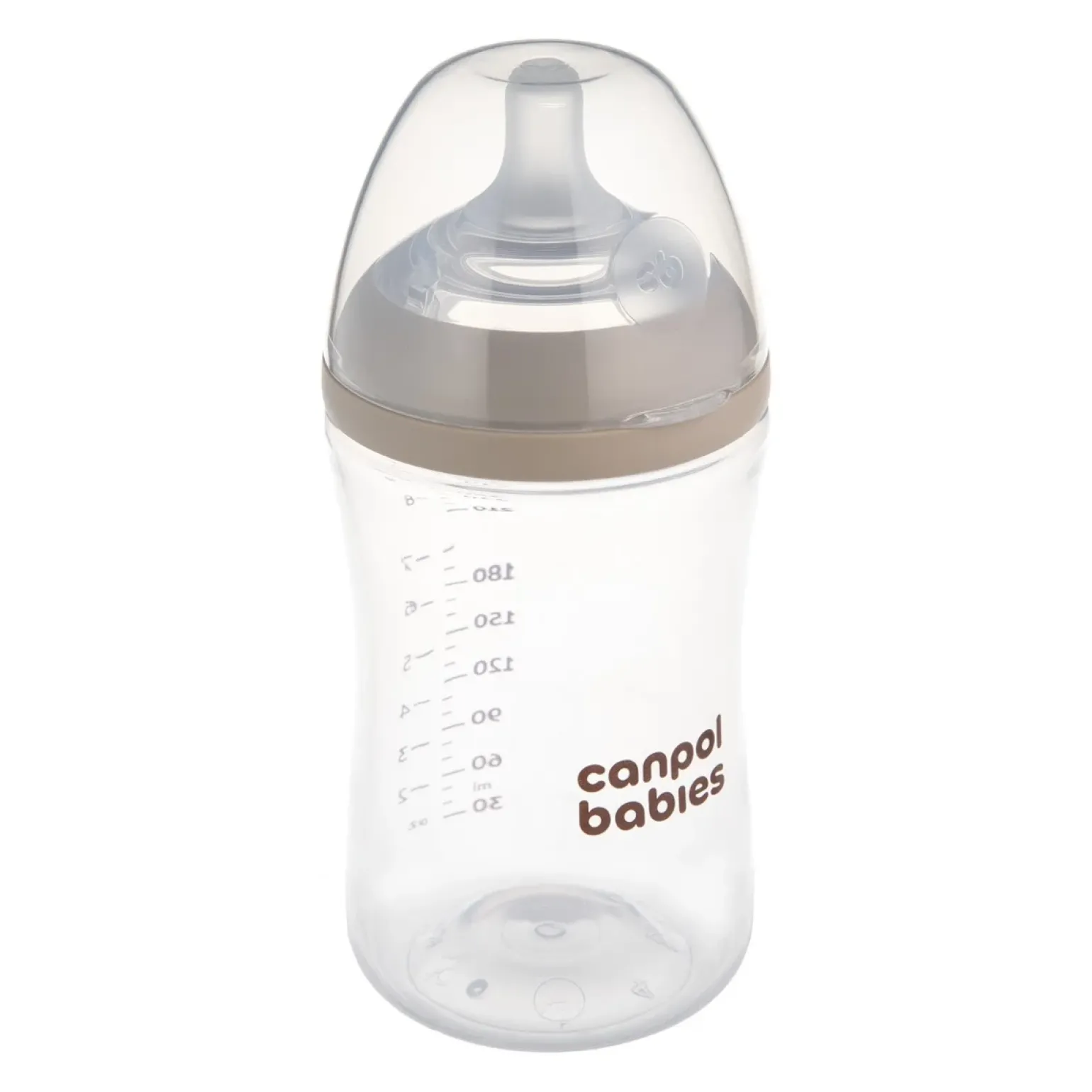 Canpol babies Butelka Natural Shape ze smoczkiem dwustrefowym 260 ml
