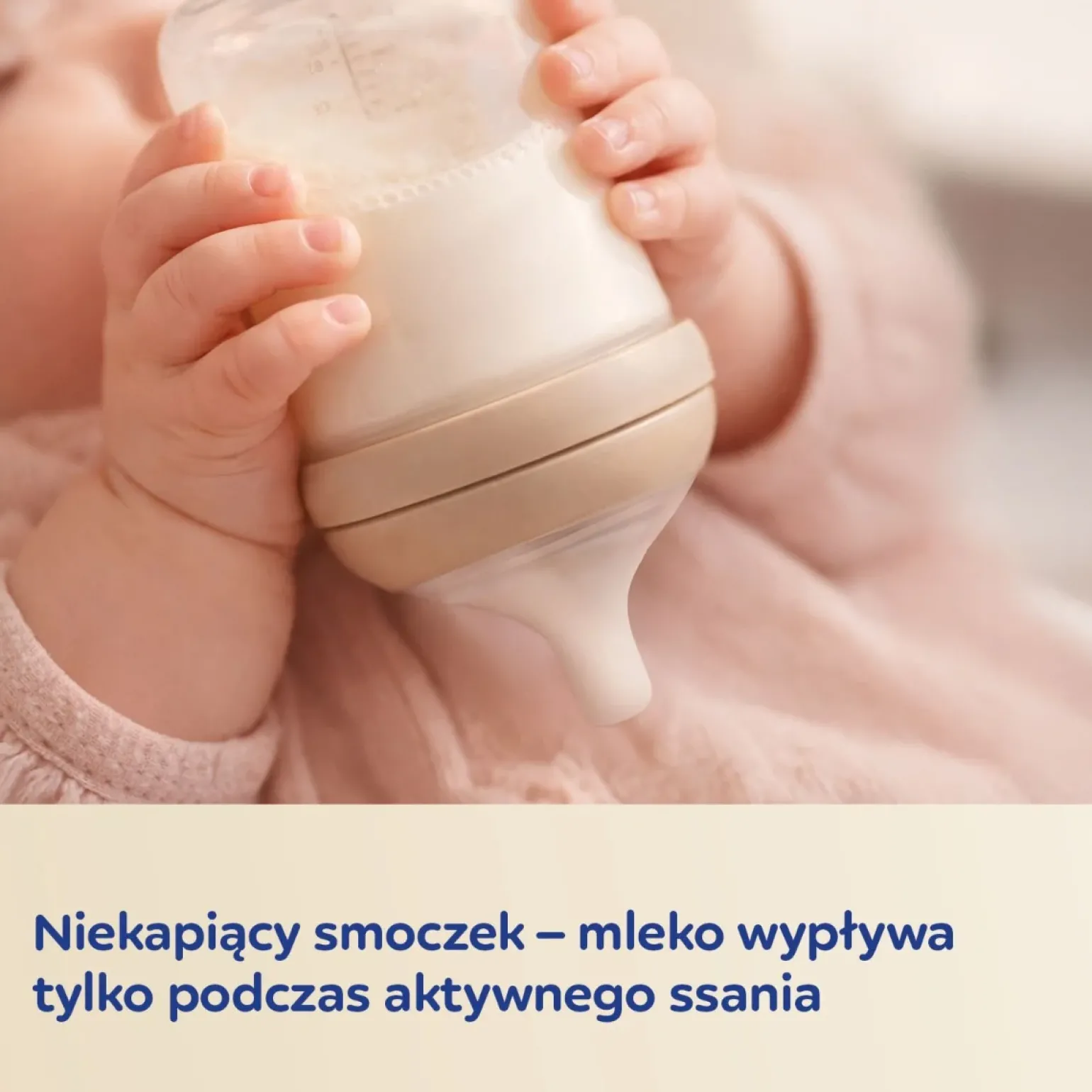 Canpol babies Butelka Natural Shape ze smoczkiem dwustrefowym 330ml