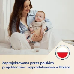 Canpol babies Butelka Natural Shape ze smoczkiem dwustrefowym 330ml