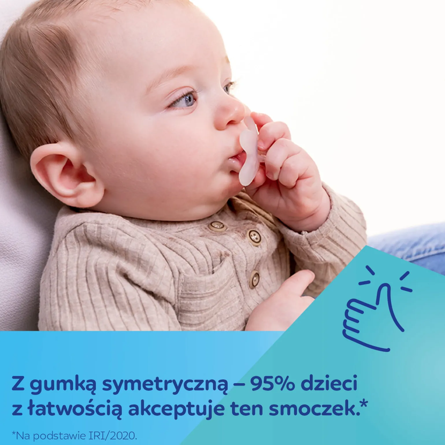 Canpol babies by Difrax Smoczek 100% silikonowy 6-12m symetryczny 1 szt. Green