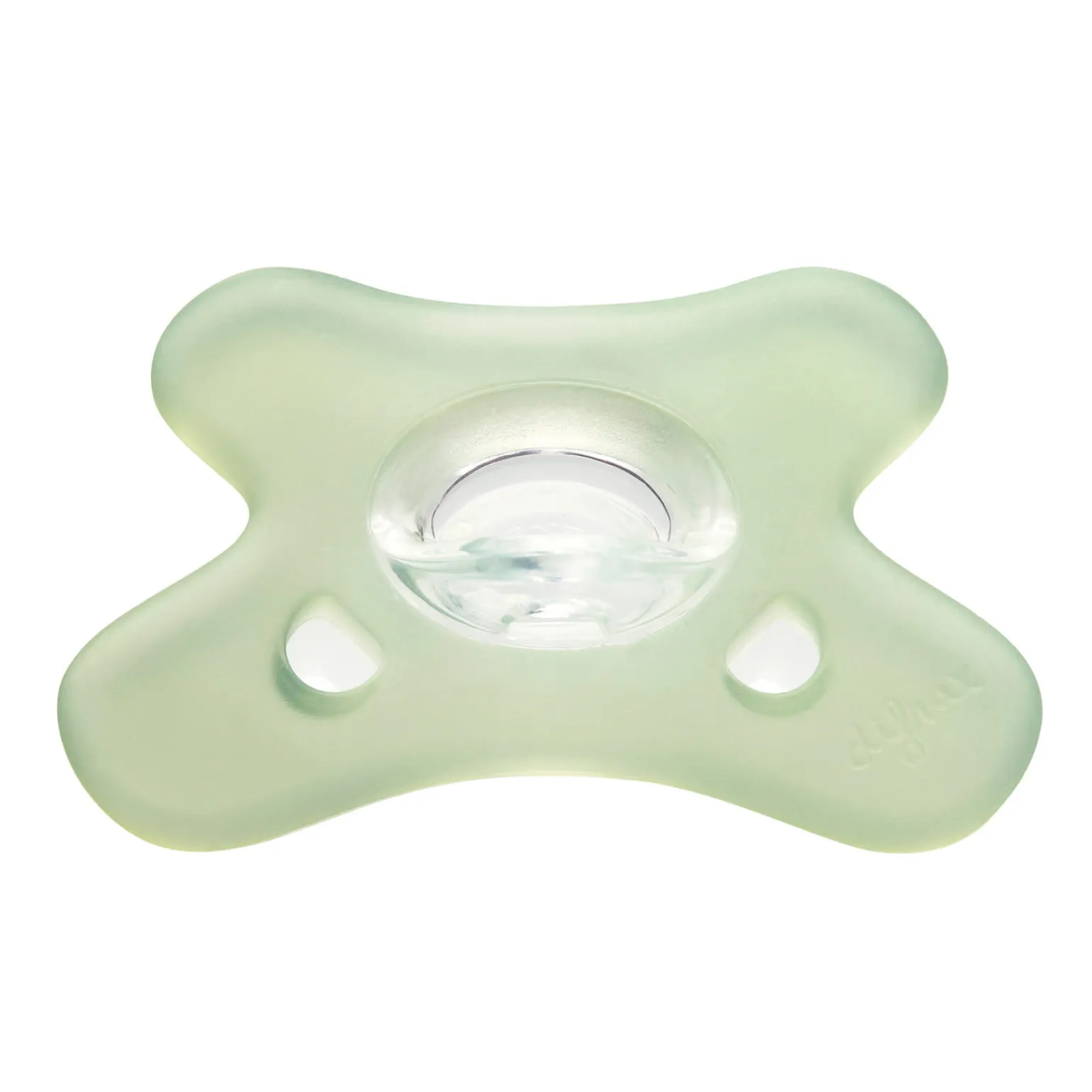 Canpol babies by Difrax Smoczek 100% silikonowy 6-12m symetryczny 1 szt. Green