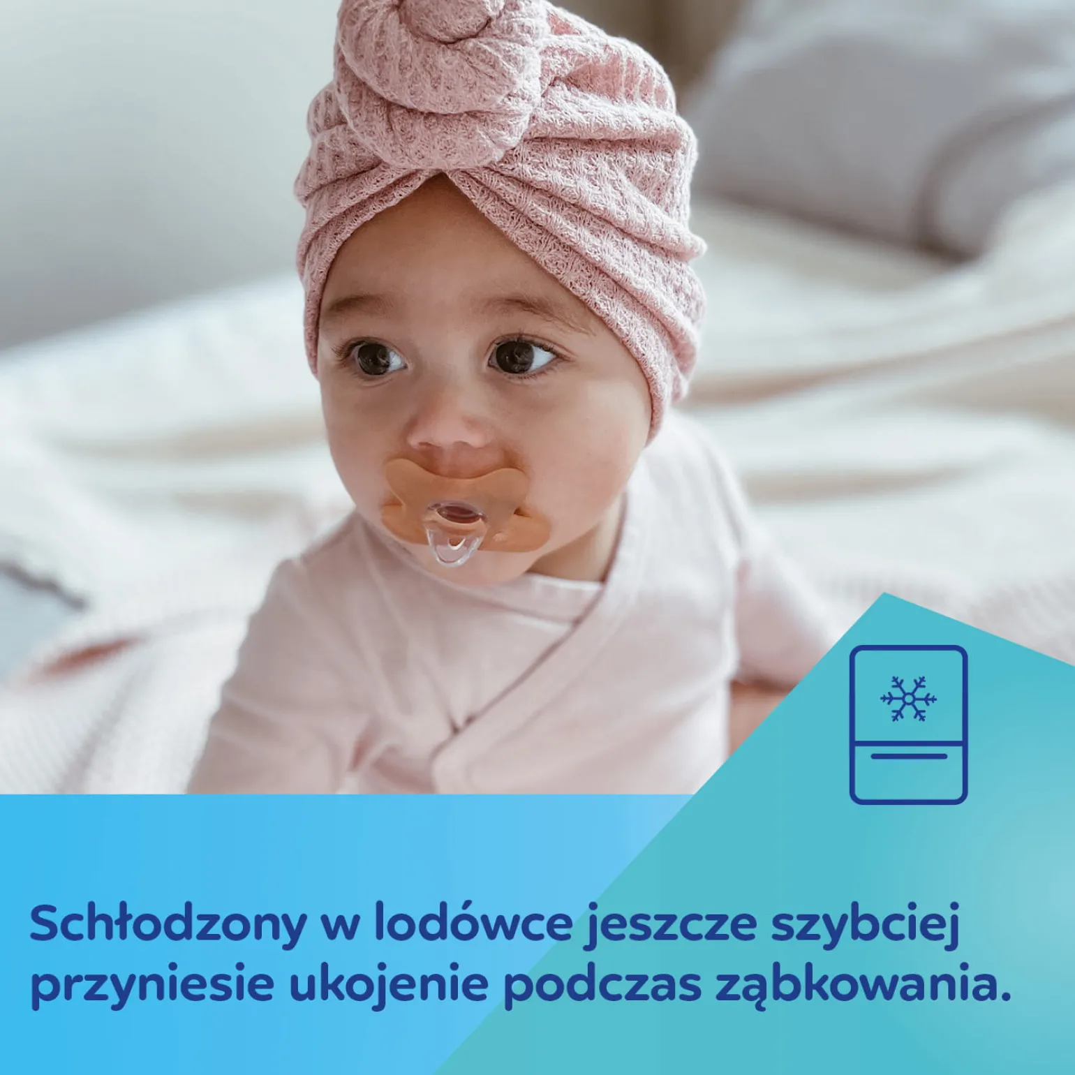 Canpol babies by Difrax Smoczek 100% silikonowy 6-12m symetryczny 1 szt. Orange