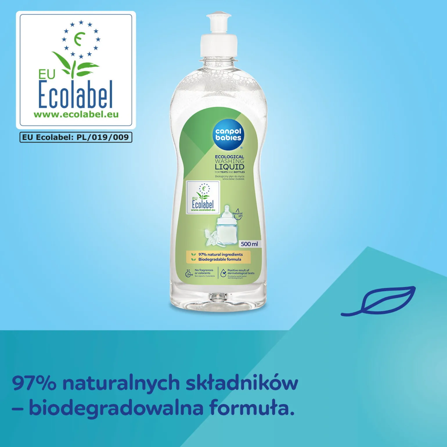 Canpol babies Canpol babies Ekologiczny płyn do mycia smoczków i butelek 500 ml