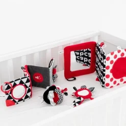 Canpol babies Kontrastowa karuzela pluszowa z pozytywką SENSORY TOYS