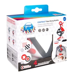 Canpol babies Kontrastowa karuzelka podróżna do wózka/fotelika SENSORY TOYS