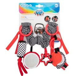 Canpol babies Kontrastowa zawieszka do wózka/ fotelika SENSORY TOYS