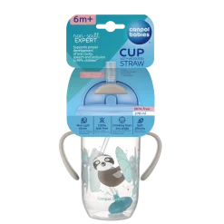 Canpol babies Kubek niekapek z rurką i odważnikiem 270ml EXOTIC ANIMALS