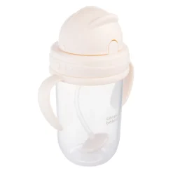 Canpol babies Kubek niekapek z rurką i odważnikiem 270ml Kremowy