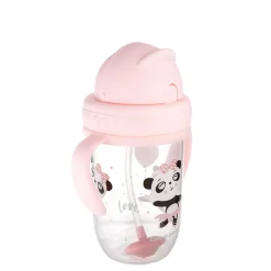 Canpol babies Kubek niekapek z rurką i odważnikiem 270ml Pudrowy Róż