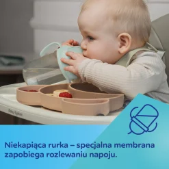 Canpol babies Kubek niekapek z rurką i odważnikiem 270ml Zielony