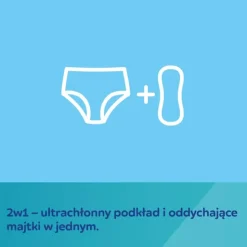 CANPOL babies Oddychające i ultrachłonne jednorazowe majtki 2w1 z podkładem poporodowym S/M, 5 szt.