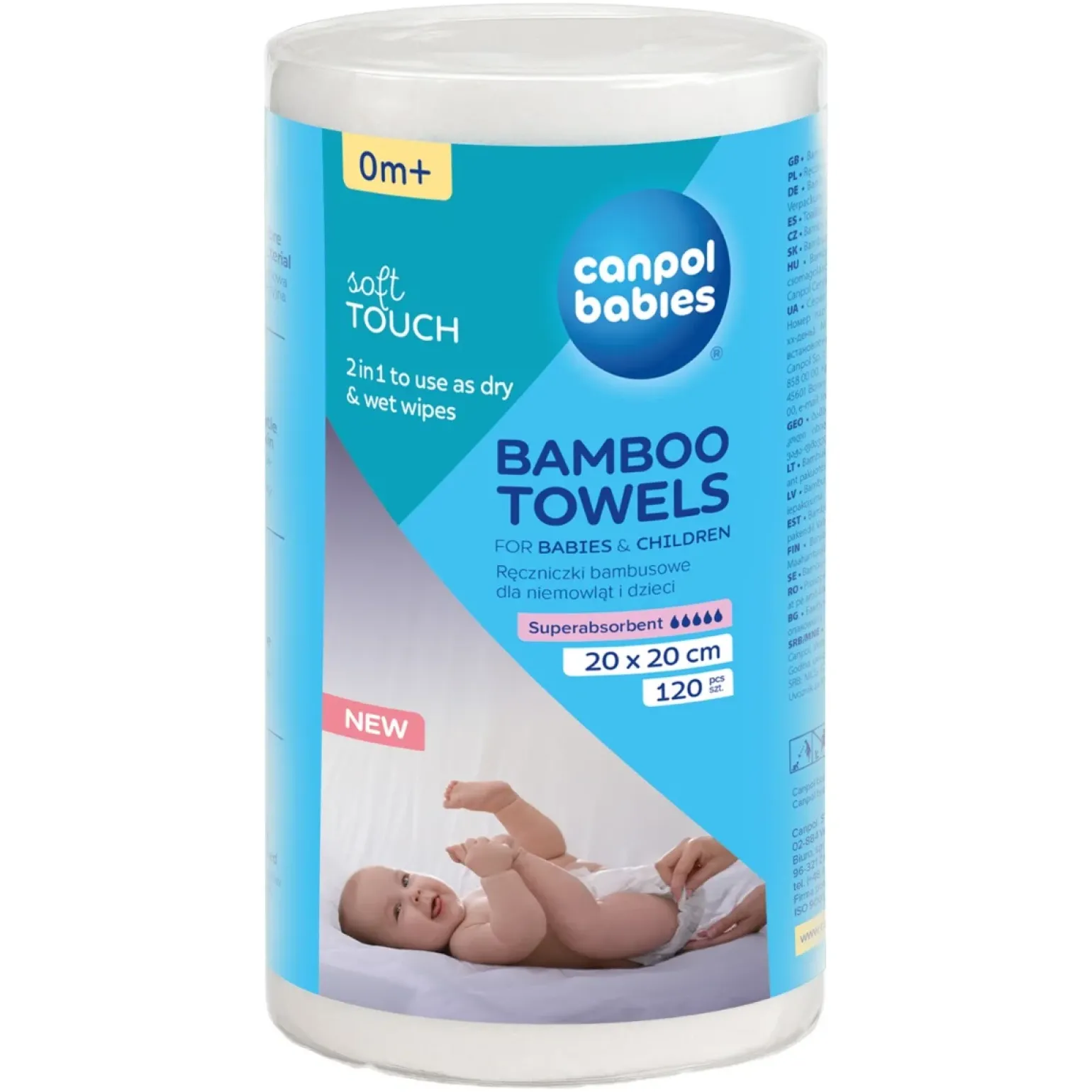 Canpol babies Ręczniczki bambusowe dla niemowląt 120 szt.