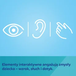 Canpol babies Sensoryczna piłka z grzechotką i piszczkiem BabiesBoo