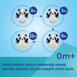 Canpol babies Sensoryczna piłka z grzechotką i piszczkiem BabiesBoo