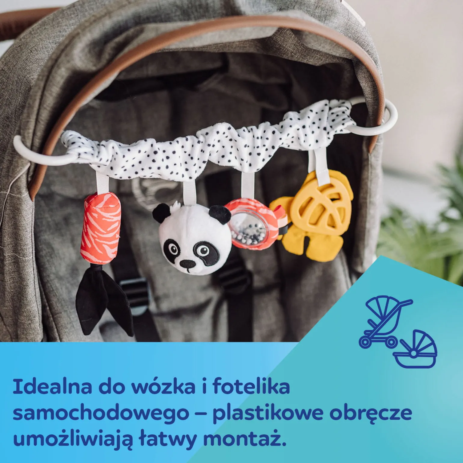 Canpol babies Sensoryczna zawieszka do wózka BabiesBoo