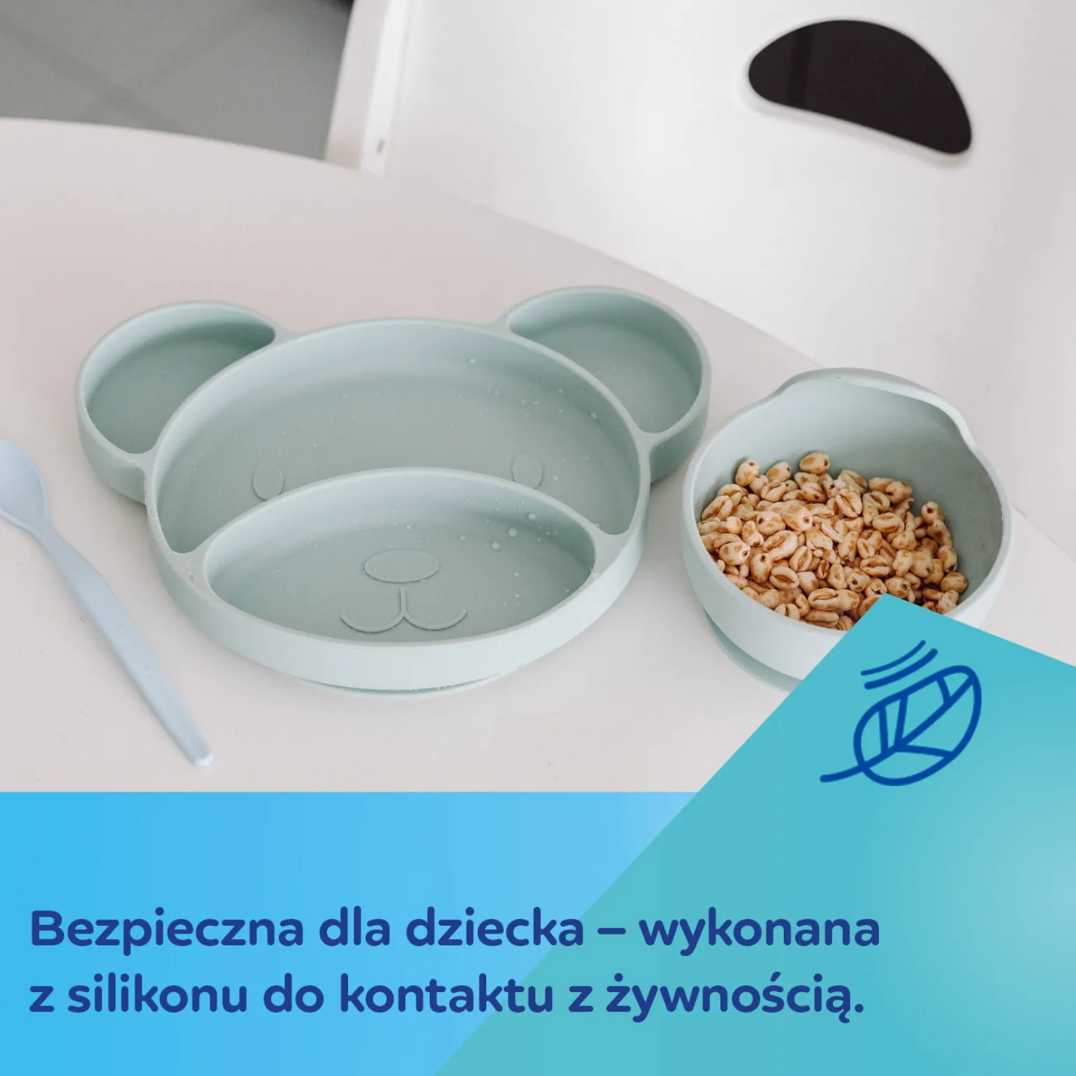 Canpol babies Silikonowa Miseczka z Przyssawką 330 ml Creme