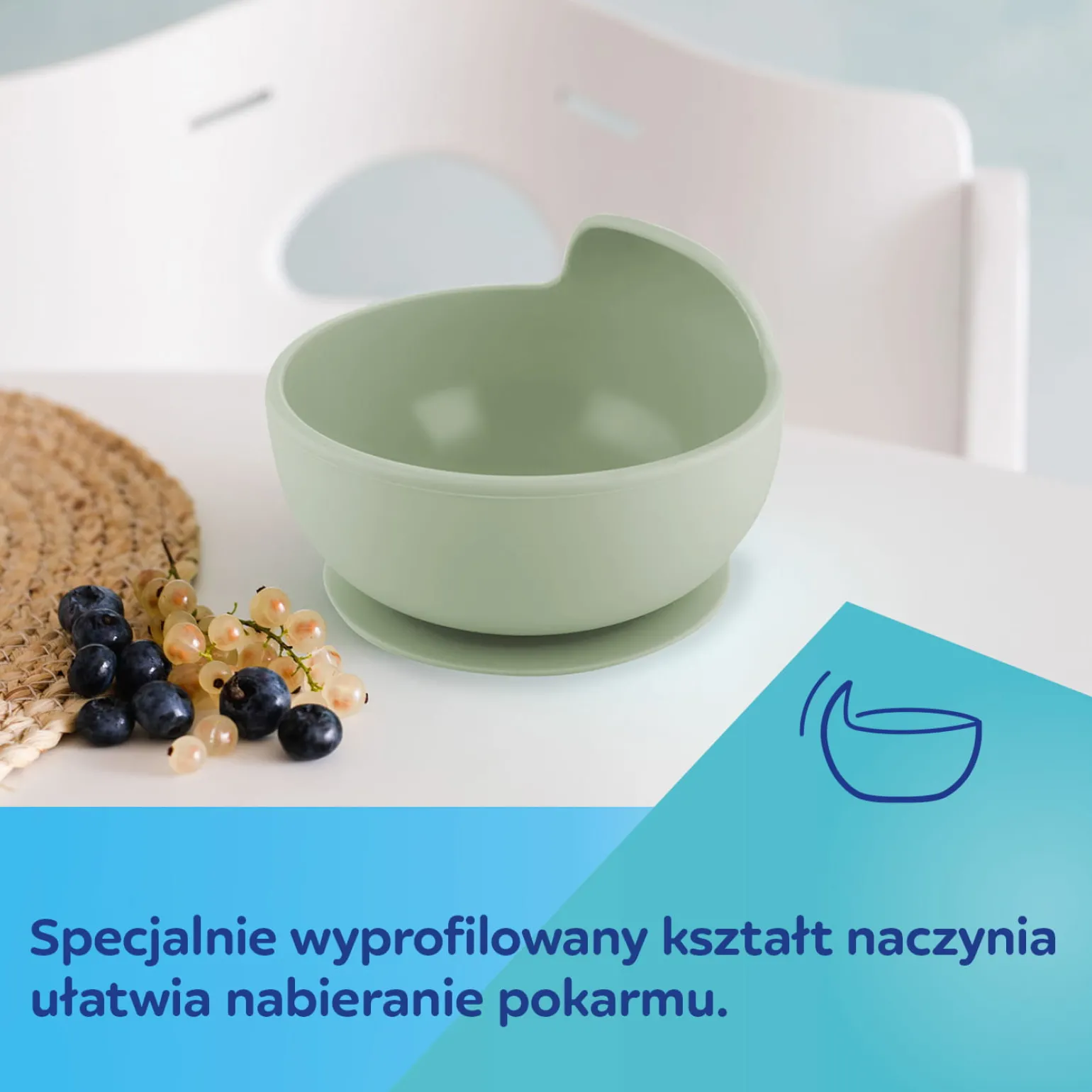 Canpol babies Silikonowa Miseczka z Przyssawką 330 ml Creme