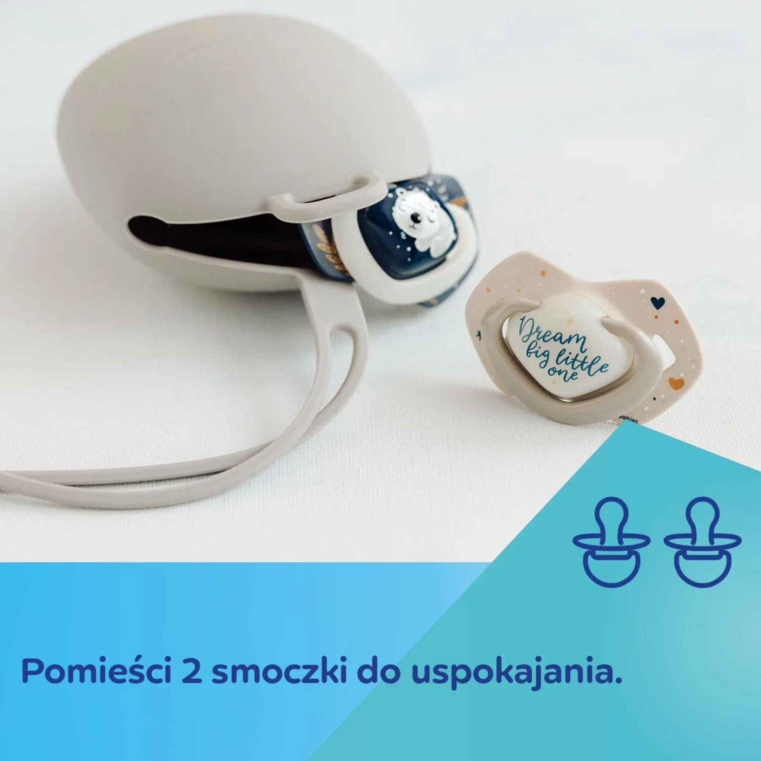 Canpol babies Silikonowe Etui na smoczki Pink