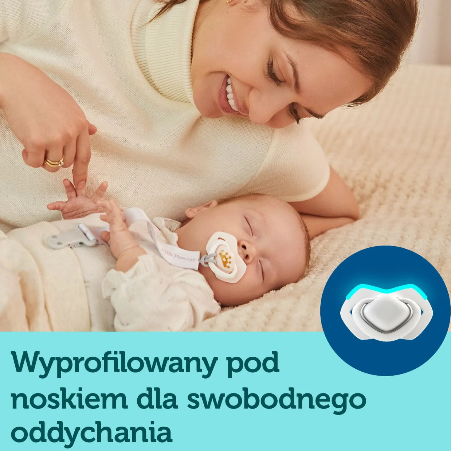 Canpol babies Smoczek silikonowy 0-6m symetryczny ROYAL BABY 2szt.