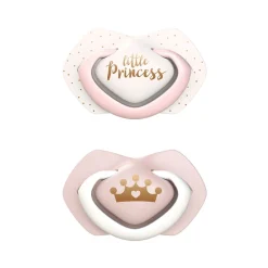 Canpol babies Smoczek silikonowy 6-18m symetryczny ROYAL BABY 2szt.